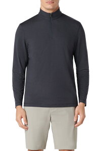 �u�K�b�` �����Y �A�E�^�[ �p�[�J�[�E�X�E�F�b�g �n�[�t�W�b�v Bugatchi Quarter Ziperformance Pullover Black �u���b�N