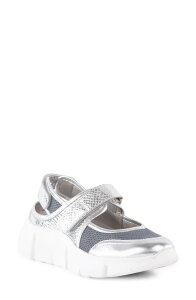 �Z�C�V�F���Y ���f�B�[�X �V���[�Y �X�j�[�J�[ Seychelles Track Star Sneaker Silver/ Silver Leather �V���o�[