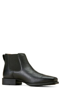 �A���A�g �����Y �V���[�Y �u�[�c�E���C���u�[�c �`�F���V�[�u�[�c �`�F���V�[ Ariat Booker Ultra Square Toe Western Chelsea Boot Black Deertan �u���b�N