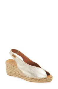 �g�j�[�|���Y ���f�B�[�X �V���[�Y �q�[�� �v���b�g�t�H�[�� �T���_�� Toni Pons Laila Slingback Peep Toe Platform Wedge Sandal Platinum
