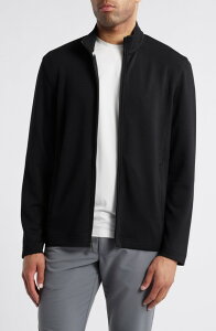 �W�����X�g���A���h�}�[�t�B�[ �����Y �A�E�^�[ �p�[�J�[�E�X�E�F�b�g �V���c Johnston & Murphy Zip-Up Sweatshirt Black �u���b�N
