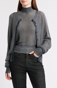 �{�X ���f�B�[�X �A�E�^�[ �p�[�J�[�E�X�E�F�b�g �J�[�f�B�K�� BOSS Furnari Textured Cardigan Grey �O���[