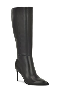 �i�C���E�F�X�g ���f�B�[�X �V���[�Y �u�[�c�E���C���u�[�c Nine West Cook Pointed Toe Knee High Boot Black �u���b�N