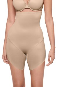�~���N���X�[�c ���f�B�[�X �A���_�[�E�F�A �p���c �n�C�E�G�X�g Miraclesuit Show Stopper High Waist Slant Hem Shorts WARM BEIGE �x�[�W��