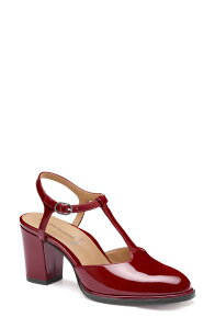 �W�����X�g���A���h�}�[�t�B�[ ���f�B�[�X �V���[�Y �q�[�� Johnston & Murphy Amy T-Strapump Red Patent Leather ���b�h