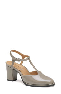 �W�����X�g���A���h�}�[�t�B�[ ���f�B�[�X �V���[�Y �q�[�� Johnston & Murphy Amy T-Strapump Taupe Patent Leather �g�[�v