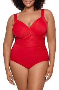 �~���N���X�[�c ���f�B�[�X �g�b�v�X �����s�[�X �v���X�T�C�Y Miraclesuit Sanibel Underwire One-Piece Swimsuit (Plus) CAY