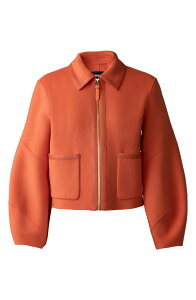 �}�b�J�[�W�� ���f�B�[�X �A�E�^�[ �W���P�b�g�E�u���]�� �E�[�� ���U�[ Mackage Solana Wool & Leather Jacket FLAME