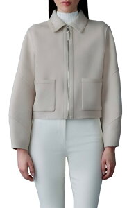 �}�b�J�[�W�� ���f�B�[�X �A�E�^�[ �W���P�b�g�E�u���]�� �E�[�� ���U�[ Mackage Solana Wool & Leather JacketRENCH