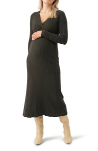 ���C�v�}�^�j�e�B ���f�B�[�X �g�b�v�X �����s�[�X �j�b�g Ripe Maternity Remi Knit Nursing Dress (Maternity) Ivy