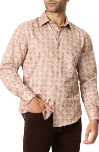 ���o�[�g�O���n�� �����Y �g�b�v�X �V���c �R�b�g�� Robert Graham Freemont Long Sleeve Cotton Blend Shirt MULTI �}���`�J���[