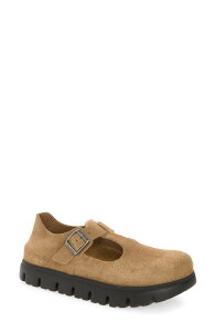 �r���P���V���g�b�N ���f�B�[�X �V���[�Y �p���v�X Papillo by Birkenstock Paris Chunky Mary Jane (Women) GRAY TAUPE �O���[