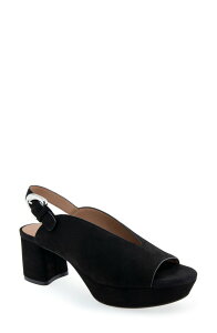 �G�A���\�[���Y ���f�B�[�X �V���[�Y �T���_�� �v���b�g�t�H�[�� Aerosoles Cornelia Slingback Platform Sandal Black Suede �u���b�N