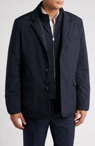 �n�[�g �V���t�i�[ �}���N�X �����Y �A�E�^�[ �W���P�b�g�E�u���]�� Hart Schaffner Marx Summit Waterproof Jacket with Removable Bib Navy �l�C�r�[