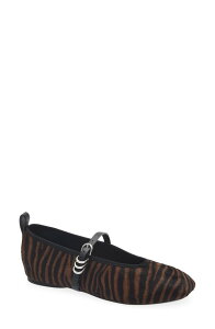 ���O�A���h�{�[�� ���f�B�[�X �V���[�Y �p���v�X rag & bone Spire Mary Jane Flat (Women) COFFEE ZEBRA HAIR CALF �R�[�q�[