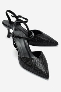 �v�����[�O�V���[�Y ���f�B�[�X �p���v�X Prologue Shoes Nivora Stiletto Pump Black Beaded �u���b�N