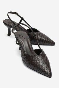 �v�����[�O�V���[�Y ���f�B�[�X �q�[�� Prologue Shoes Mavero Slingback Stiletto Pump Brown �u���E��