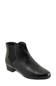 �g���b�^�[�Y ���f�B�[�X �V���[�Y �u�[�c�E���C���u�[�c �A���N�� Trotters Monroe Side Zip Ankle Bootie Black �u���b�N