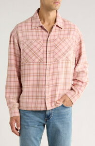 ���v���[���g �����Y �g�b�v�X �V���c Represent Check Button-Up Shirt Quartz �`�F�b�N
