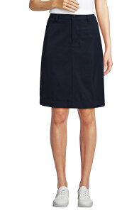 �����Y�G���h ���f�B�[�X �{�g���X�J�[�g Lands' End School Uniform Active Chino Skortop of the Knee Classic Navy �l�C�r�[