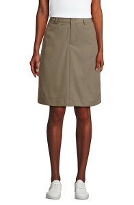 �����Y�G���h ���f�B�[�X �{�g���X�J�[�g Lands' End School Uniform Active Chino Skortop of the Knee Khaki �J�[�L