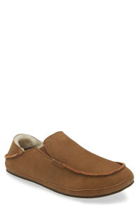 �I���J�C �����Y �V���[�Y �T���_�� OluKai Moloa Genuine Shearling Convertible Slipper Kona Coffee / Kona Coffee �R�[�q�[