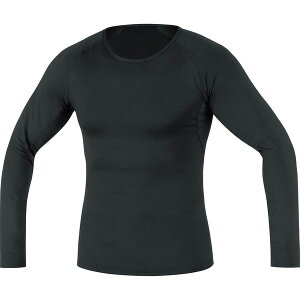�S�A�E�F�A �����Y �g�b�v�X �V���c GOREWEAR Base Layer Long Sleeve Shirt - Men's Black �u���b�N
