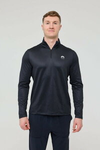 �I�[�X�N �����Y �g�b�v�X T�V���c OOSC Elite Activewear 1/4 Zip Top - Black �u���b�N