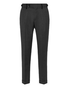 �r���I�l�A �����Y �{�g���X �J�W���A���p���c BILLIONAIRE Chino Belt Inserts Trousers Men black �u���b�N