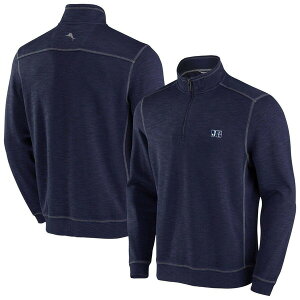 �g�b�~�[�o�n�} �����Y �A�E�^�[ �W���P�b�g�E�u���]�� Men's Tommy Bahama Navy Jackson State Tigersportobago Bay Tri-Blend Half-Zip Jacket Navy �l�C�r�[