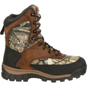 ���b�L�[ �����Y �V���[�Y �u�[�c�E���C���u�[�c Rocky Waterproof 800G Insulated Outdoor Boot Brown And Mossy Oak Brk Up Inf �u���E��