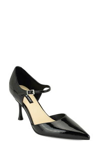 �i�C���E�F�X�g ���f�B�[�X �V���[�Y �q�[�� ���U�[ �t�F�C�N���U�[ Nine West Piraye Faux Leather Mary Jane Pump BLACK �u���b�N