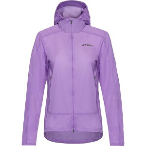 �S�A�E�F�A ���f�B�[�X �A�E�^�[ �W���P�b�g�E�u���]�� GOREWEAR Fernflow Hooded Windbreaker - Women'scrub Purple �p�[�v��