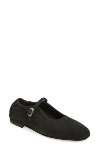 �R���_�[�j ���f�B�[�X �V���[�Y �p���v�X ���U�[ Cordani Millie Leather Mary Jane Flat (Women) BLACK SUEDE �u���b�N
