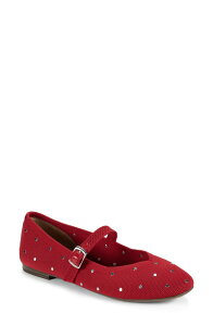 �~�[�g�D�[ ���f�B�[�X �V���[�Y �p���v�X Me Too Serenity Mary Jane Flat (Women) MT RED ���b�h