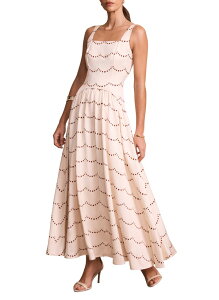 �~���g���x���x�b�g ���f�B�[�X �g�b�v�X �����s�[�X �v�����g �~�f�B MINT VELVET Spot Print Midi Dress Within Straps Cream �N���[��