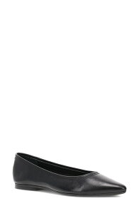 �t���C ���f�B�[�X �V���[�Y �p���v�X Frye Heather Pointed Toe Flat Black �u���b�N