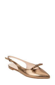 �W���b�N���W���[�X ���f�B�[�X �V���[�Y �p���v�X Jack Rogers Lennox Slingback Pointed Toe Flat Bronze