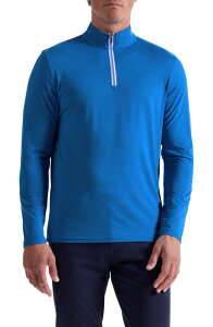 �u�K�b�` �����Y �A�E�^�[ �p�[�J�[�E�X�E�F�b�g �n�[�t�W�b�v Bugatchi Quarter Zipullover Classic Blue �u���[