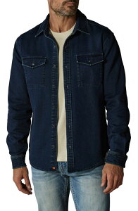 �m�[�}���u�����h �����Y �A�E�^�[ �W���P�b�g�E�u���]�� �V���c �R�b�g�� The Normal Brand Big Jake Cotton Blend Button-Up Shirt Jacket Dark Indigo �C���f�B�S
