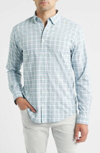 �W���j�[ �I�[ �����Y �g�b�v�X �V���c johnnie-O Gatlin Check Performance Button-Up Shirt Light Gray �O���[