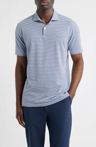 �s�[�^�[�E�~���[ �����Y �g�b�v�X �|���V���c �R�b�g�� Peter Millar Crown Crafted Albatross Pima Cotton Blend Polo Dusk Blue �u���[