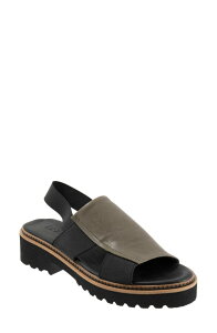 �u�G�m ���f�B�[�X �V���[�Y �q�[�� �v���b�g�t�H�[�� �T���_�� Bueno Amy Slingback Platform Sandal Green Khaki �O���[��