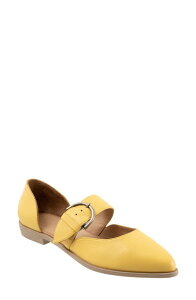 �u�G�m ���f�B�[�X �V���[�Y �p���v�X Bueno Brittany Pointed Toe Flat Yellow �C�G���[
