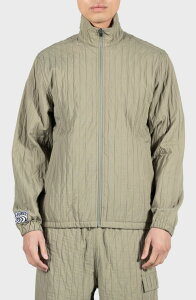 �v���W���[�Y �����Y �A�E�^�[ �W���P�b�g�E�u���]�� �v���[�c PLEASUREScue Pleated Track Jacket Olive �I���[�u
