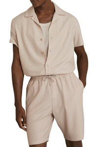 ���C�X �����Y �g�b�v�X �V���c Reiss Warwick Texture Camp Shirt Champagne �V�����p��