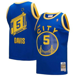 �~�b�`�F��&�l�X �����Y �g�b�v�X �V���c �W���[�W�[ Men's Mitchell & Ness Baron Davis Royal Golden State Warriors Hardwood Classics 2004/05 Swingman Jersey Royal