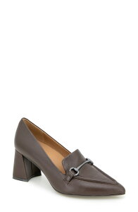 �W�F���g���\�E���Y ���f�B�[�X �V���[�Y �q�[�� ���[�t�@�[ Gentle Souls Dionne Pointed Toe Bit Loafer Pump Chocolate Leather �`���R���[�g