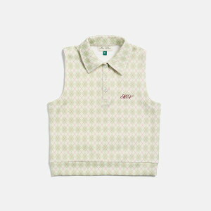 �}�[�N�m�[���� ���f�B�[�X �A�E�^�[ �x�X�g �j�b�g MARC NOLAN Argyle Knit Golf Vest Cream/Sage �N���[��