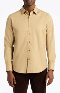 ���o�[�g�O���n�� �����Y �g�b�v�X �V���c �R�b�g�� Robert Graham Odyssey Classic Fit Long Sleeve Stretch Cotton Button-Up Shirt Khaki �J�[�L